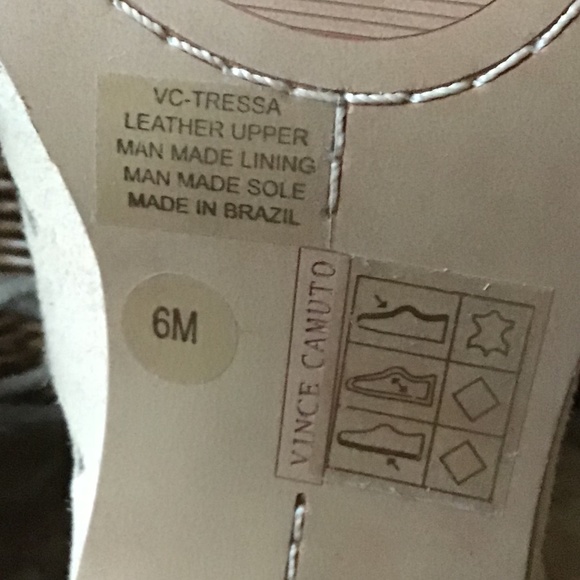 Vince Camuto beige suede stocked heel lace tie up sandals Size 6 - Picture 6 of 14